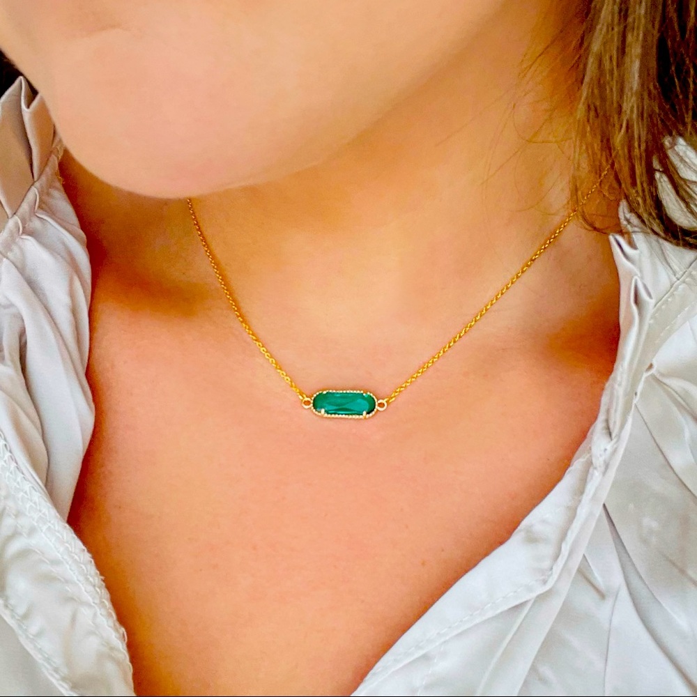 Green Emerald Necklace, Emerald Green Choker, May Birthstone Necklace